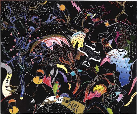 Luca Alinari Firenze 1943 Sulla strada dei fagiolini Smalto e tecnica mista...