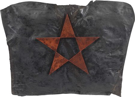 Gilberto Zorio Andorno Micca (Bi) 1944 Stella, 1980 Cuoio su pelle nera,...