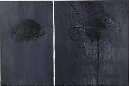 Emilio Scanavino Genova 1922 - Milano 1986 Bestiario, 1961 Olio su tela, cm....