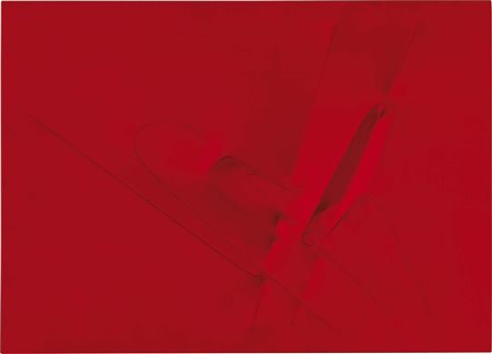 Agostino Bonalumi Vimercate (Mi) 1935 - Milano 2013 Rosso, 2003 Tela...