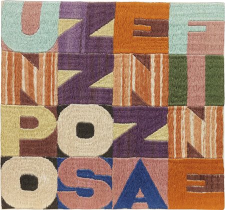 Alighiero Boetti Torino 1940 - Roma 1994 Un pozzo senza fine, 1989 Ricamo su...