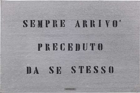 Vincenzo Agnetti Milano 1926 - 1981 Ritratto di attore, 1971 Feltro colorato...