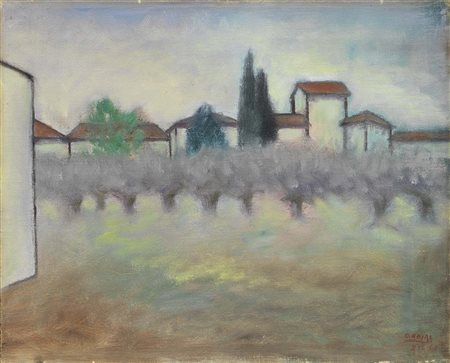 Ottone Rosai Firenze 1895 - Ivrea (To) 1957 Paesaggio toscano, 1941 Olio su...