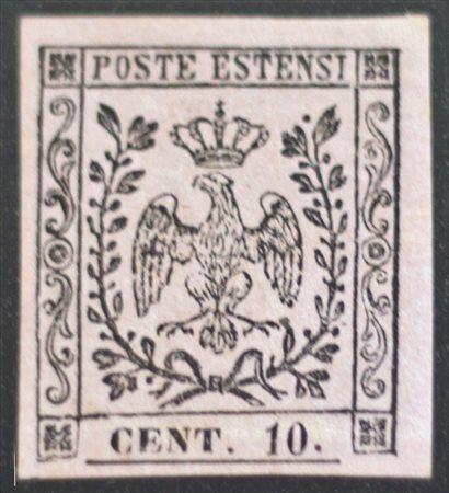 Modena 1857- num. 9 linguellato Prezzo di catalogo : 800 €