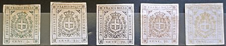 Modena Governo Provvisorio 1859-lotto di num. 5 francobolli nuovi senza gomma...