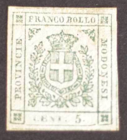 Modena Governo Provvisorio 1859- num. 12 linguellato, firmato Biondi Prezzo...