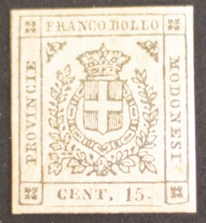 Modena Governo Provvisorio 1859- num. 14 linguellato Prezzo di catalogo : 600 €