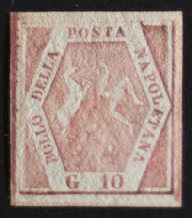 Napoli 1858- num. 8 senza gomma Prezzo di catalogo : 1.750 €