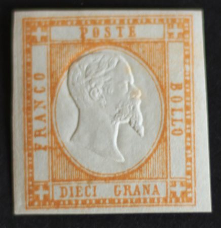 Province Napoletane 1861- num. 22, linguellato, firmato Oliva Prezzo di...