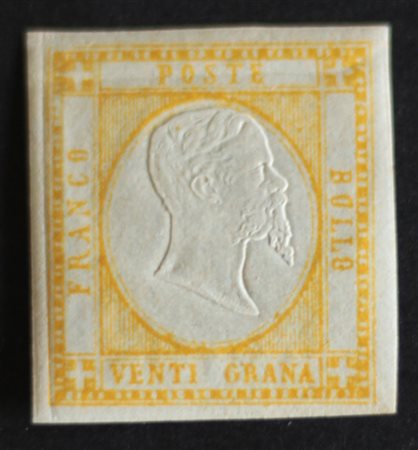 Province Napoletane 1861- num.23, certificato E.Diena, piccola piega...