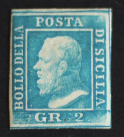 Sicilia 1859-num.7 linguellato, certificato Ray Baudi Prezzo di catalogo :...