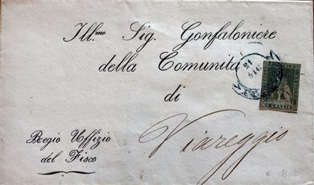 Toscana 1857-num.13 su busta Prezzo di catalogo : 1.100 €