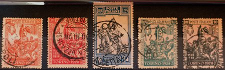 1928 num.233-237 usati, num.237 con firma Biondi Prezzo di catalogo : 340 €