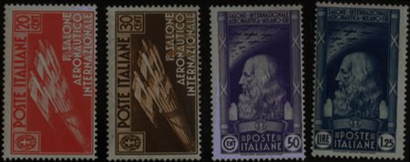 1935 num.384-387 senza linguella, num.387 firma Biondi Prezzo di catalogo :...