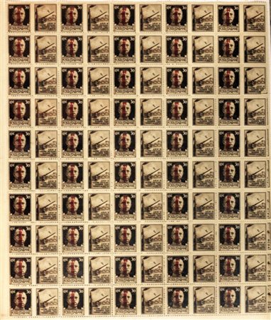 1944 propaganda di guerra num.29D-32D senza linguella, soprastampati in rosso...