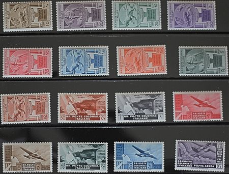 1933 emissioni generali num.23-31, aerea 15-21 senza linguella Prezzo di...