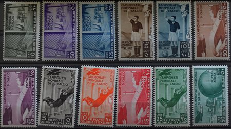 1934 emissioni generali num.46-50, aerea 31-37 senza linguella Prezzo di...