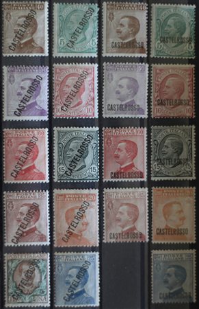 1922/24 Castelrosso num.1-9,15-24 linguellati Prezzo di catalogo : 400 €