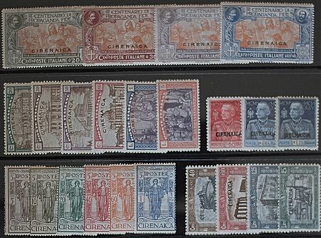 1923/43 Cirenaica num.1-4,17-25,32-67,77-85,aerea 1-5,aerea 12-23, aerea 40...