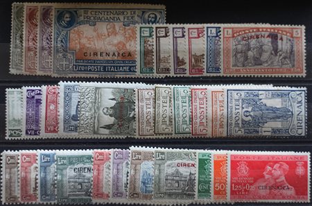 1923/34 Cirenaica num.1-4,17-22,27-41,49-52,60-67,86-99,aerea 1-5,18,19,24-29...
