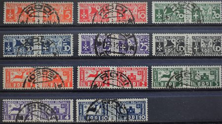 1934 Egeo pacchi postali num.1-11 usati Prezzo di catalogo : 220 €