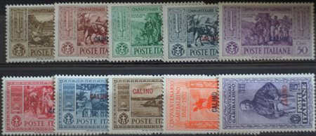 1932 Calino num.17-26 linguellati Prezzo di catalogo : 220 €