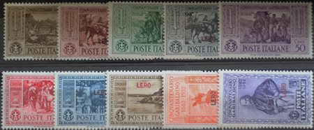1932 Lero num.17-26 linguellati Prezzo di catalogo : 220 €