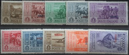 1932 Nisiro num.17-26 linguellati Prezzo di catalogo : 220 €