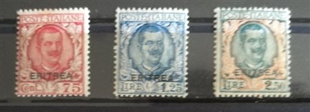 1926 Eritrea num.113-115 linguellati Prezzo di catalogo : 500 €