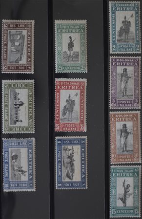 1930 Eritrea num.155-164 senza linguella Prezzo di catalogo : 550 €