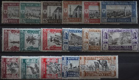 1927/29 Libia num.66-77, 81-85 linguellati Prezzo di catalogo : 290 €