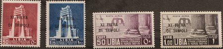 1937 Libia num.142-143, aerea 32,33 senza linguella Prezzo di catalogo : 250 €
