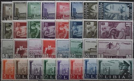 1938/41 num.146-162, 171-177, aerea 34-40, aerea 45 senza linguella Prezzo di...