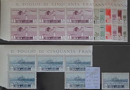 1939 Libia num.158-162, aerea38-40 x6 Prezzo di catalogo : 150 € +