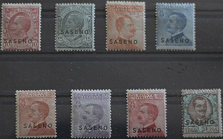 1923 Saseno num.1-8 linguellati Prezzo di catalogo : 500 €