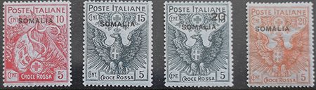 1916 Somalia num.19-22 senza linguella Prezzo di catalogo : 850 €