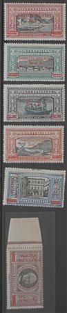 1924 Somalia num.55-60 senza linguella, num.160 firmato A.Diena Prezzo di...
