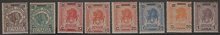1926 Somalia num.73-80 senza linguella Prezzo di catalogo : 450 €