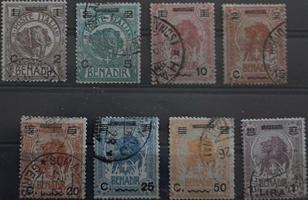 1926 Somalia num.73-80 usati Prezzo di catalogo : 275 €