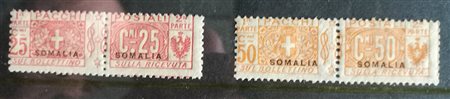 1923 Somalia pacchi postali num.15,16 lsenza linguella Prezzo di catalogo :...