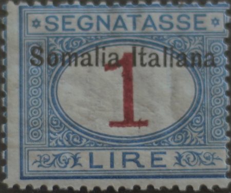 1909 Somalia segnatasse num.19 linguellato Prezzo di catalogo : 225 €