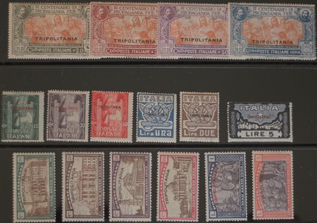 1923/34 Tripolitania num.1-10,17-24,26-45,50-68,78-88, aerea 1-7, aerea 22-33...