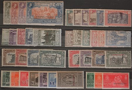 1923/34 Tripolitania num.1-4,17-22,28-42,50-99, aerea 1-7, aerea 9-33...