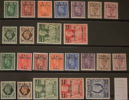 1948/50 Somalia num.21-31, +Tripolitania num.1-13 senza linguella Prezzo di...