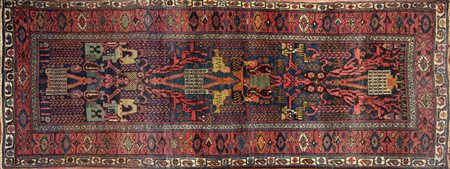 BIDJAR Tappeto Persiano 1900. . Cm 118,00 x 267,00. Tappeto in lana.