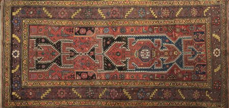 BIDJAR Tappeto Persiano 1880. . Cm 125,00 x 218,00. Tappeto in lana.