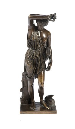 FRANCIA, XIX SECOLO Figura di arciere, Diana (?). . Cm 38,00. Firmato alla...