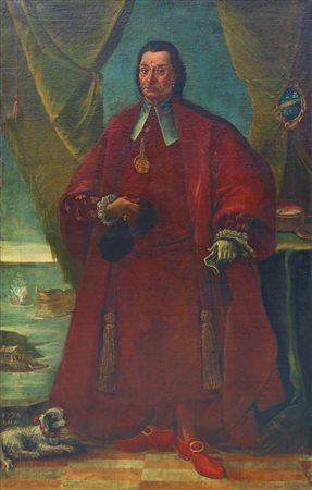 ARTISTA VENETO DEL XVII SECOLO Ritratto di gentiluomo. 1778. Olio su tela ....