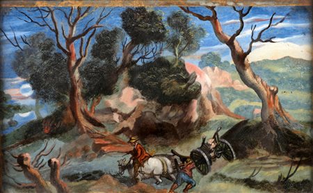 ARTISTA ITALIANO DEL XIX SECOLO Lotto composto da quattro opere raffiguranti...