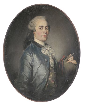 ARTISTA NORDEUROPEO DEL XVIII SECOLO Ritratto di gentiluomo. Olio su tela ....